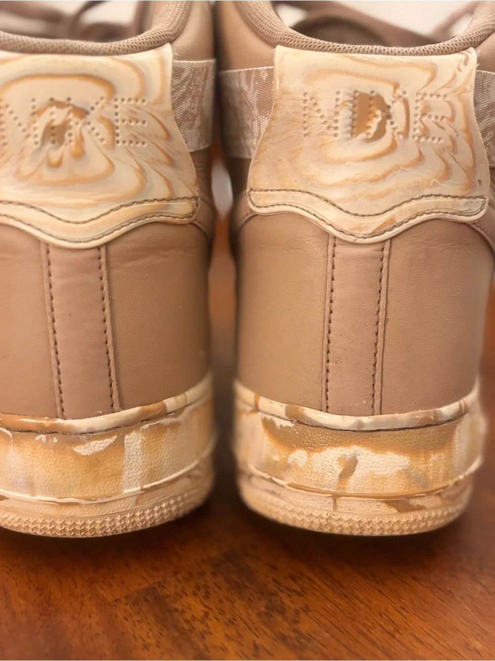 Nike Air Force 1 High Dip Dye Sand Tan / Summit White (Size 12) - AT3293-200